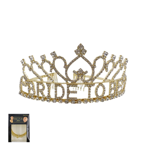 *BRIDE TO BE TIARA-GOLD