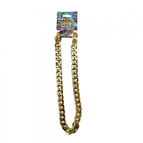 GOLD LOOK GANGSTER CHAIN  ON HANGTAG