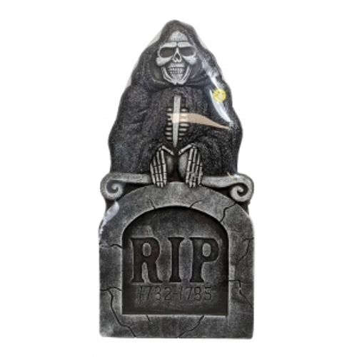TOMBSTONE W/LIGHT UP SKULL, 912X430X40 MM TOMBSTONE W/LIGHT UP SKULL, 912X430X40 MM