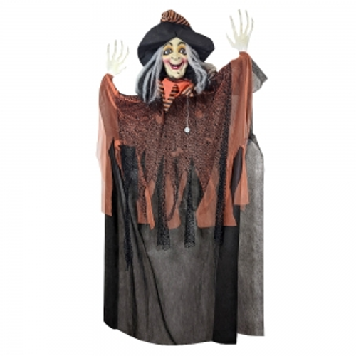 72" HANGING ORANGE WITCH W/LIGHTS AND SOUND 72" HANGING ORANGE WITCH W/LIGHTS AND SOUND