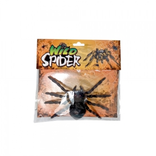 FLOCKED SPIDER ON COLOUR CAR, 17X11 CM FLOCKED SPIDER ON COLOUR CAR, 17X11 CM