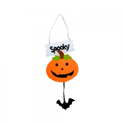 HANGING SMILING PUMPKIN SIGN , 16X48 CM HANGING SMILING PUMPKIN SIGN , 16X48 CM