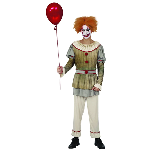 EVIL CLOWN COSTUME  SHIRT , PANTS