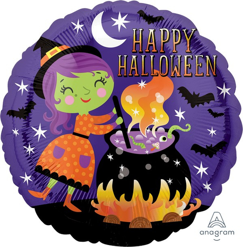45cm STD HX Hal Witch & Cauldron S40* 45cm STD HX Hal Witch & Cauldron S40*