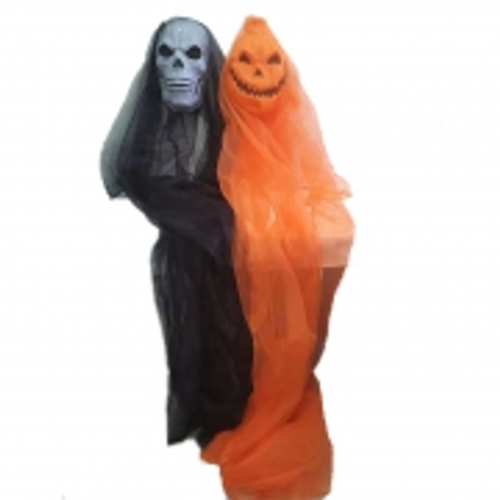 HWEEN HANGING DECORATION SKULL/PUMPKIN 2ASST 213.36CM 1PC HWEEN HANGING DECORATION SKULL/PUMPKIN 2ASST 213.36CM 1PC