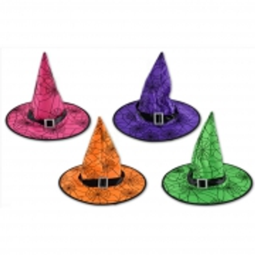 HWEEN WITCH HAT W/BUCKLE 38CM DIA 33CMH HWEEN WITCH HAT W/BUCKLE 38CM DIA 33CMH