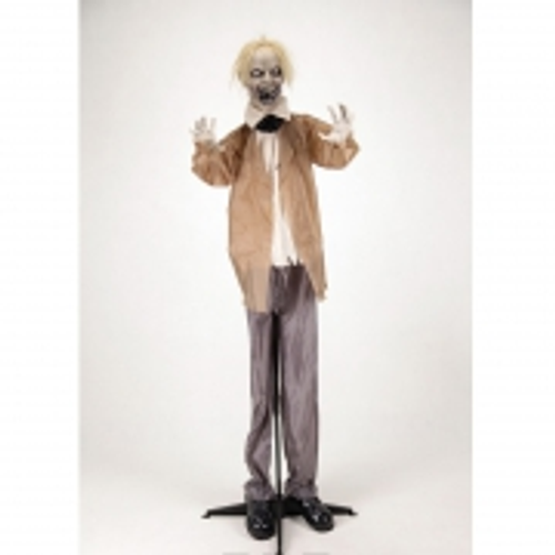 HWEEN LIFESIZE STANDING ZOMBIE ANIMATED 183CM HWEEN LIFESIZE STANDING ZOMBIE ANIMATED 183CM