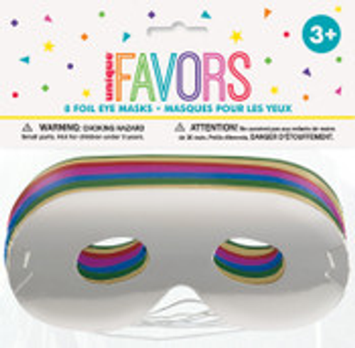 8 FOIL EYE MASKS 8 FOIL EYE MASKS