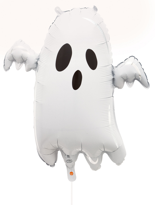 28" SPOOKY GHOST FL BLN W RBN 28" SPOOKY GHOST FL BLN W RBN
