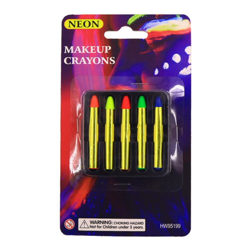 5PK NEON MAKEUP CRAYONS