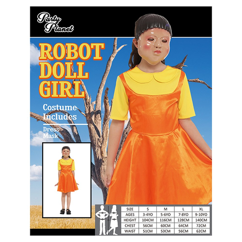 ROBOT DOLL COSTUME KID 2A ROBOT DOLL COSTUME KID 2A