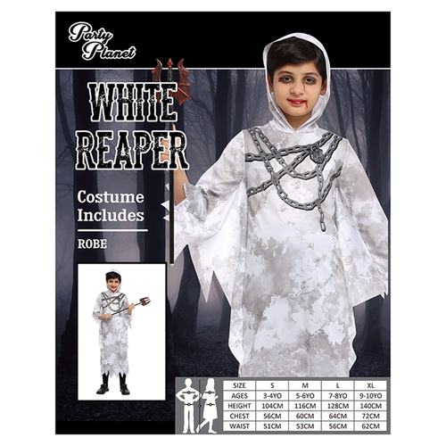 CHAINED REAPER BOY COSTUME-2A SIZES LRG AND XL CHAINED REAPER BOY COSTUME-2A SIZES LRG AND XL