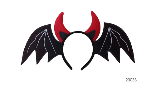 Flying Bat Devil horns headband was 90070