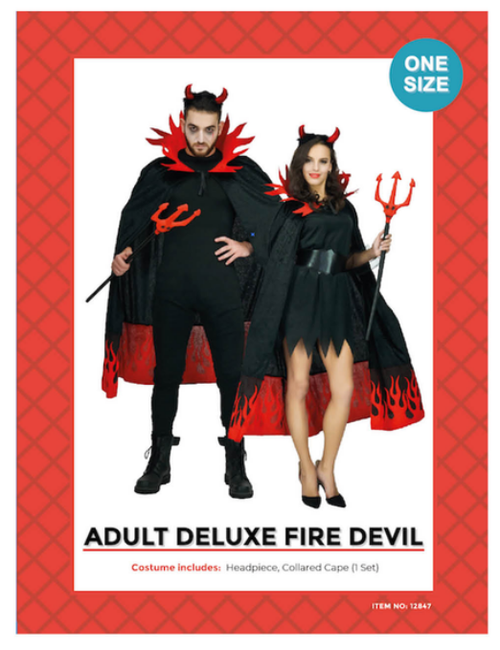 Adult Deluxe Fire Devil Costume