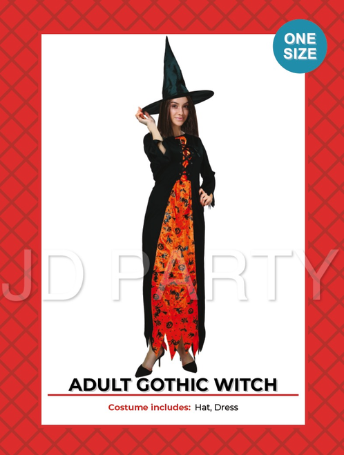 Adult Gothic Witch Costume