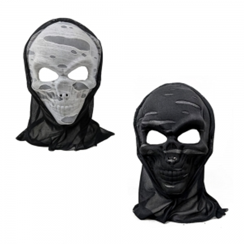 2 ASSD TATTERED MASK W/ HOOD WITH HANG SELL CARD 1PC