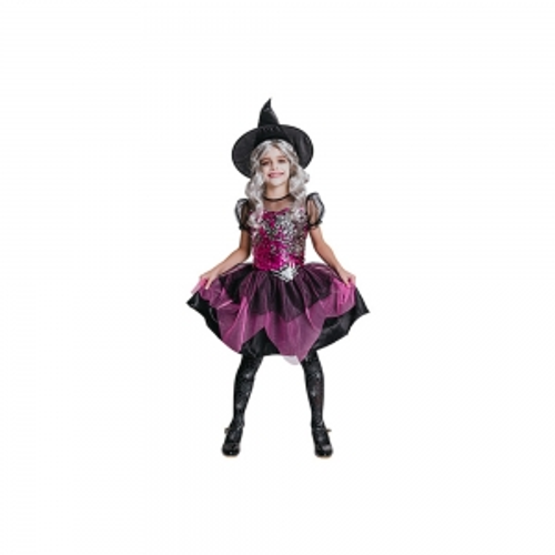 GIRLS MAGICAL WITCH , DRESS, HAT GIRLS MAGICAL WITCH , DRESS, HAT