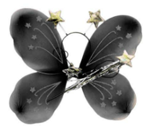 Butterfly Wing 3pcs Set (Black)