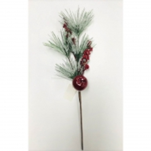 BERRY & APPLE & PINE LEAF PICK 17X43CM