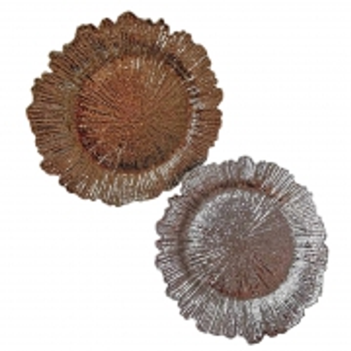 XMAS SERVING PLATE 33CM REEF EDGED 3COLS