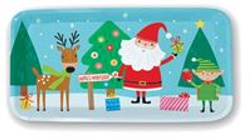 MELAMINE TRAY SML XMAS KIDS