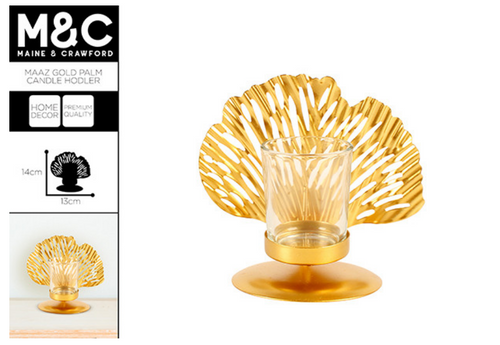 *MAAZ PALM CANDLE HOLDER