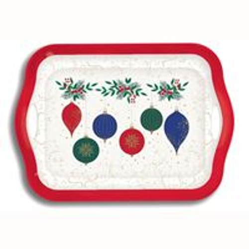 MELAMINE TRAY LRG XMAS TRAD