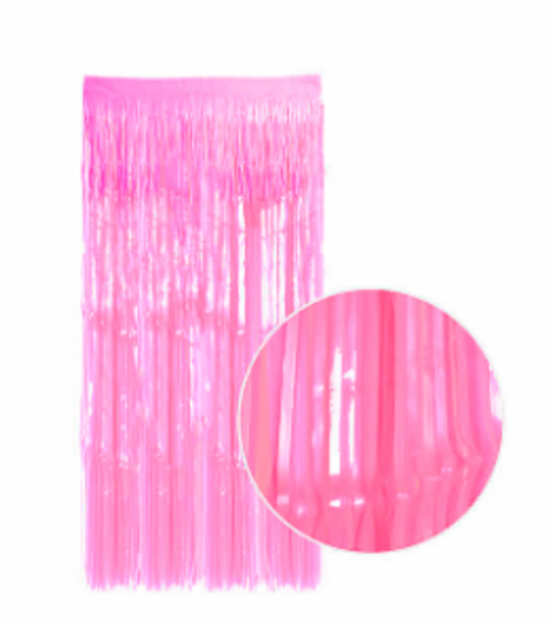 Metallic Curtain Neon (Fluro Pink)