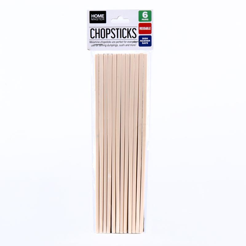 Melamine Chopsticks 6 Pairs 24cm