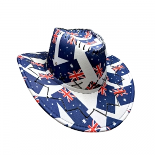 AUSSIE FLAG DESIGN COWBOY HAT