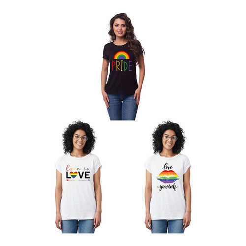 3A WOMEN'S PRIDE T-SHIRT-SIZE M/L/XL