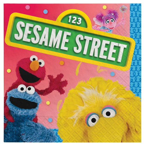 Sesame Street B/Napkin 16pk