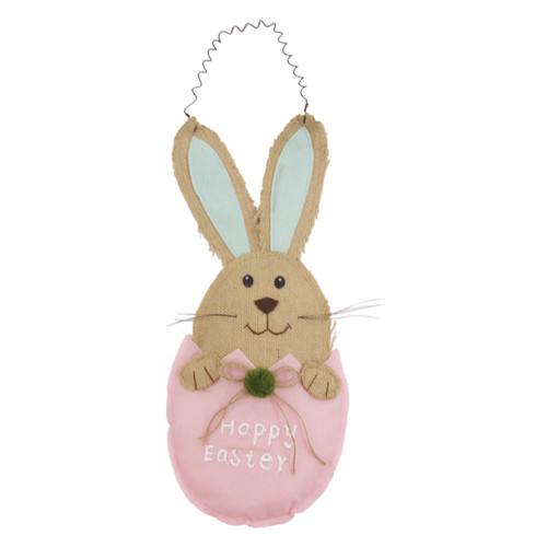 BUNNY IN EGG WALL HANGING 60CM