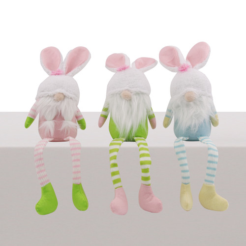 3A GNOME BUNNIES W/DANGLY LEGS 48CM