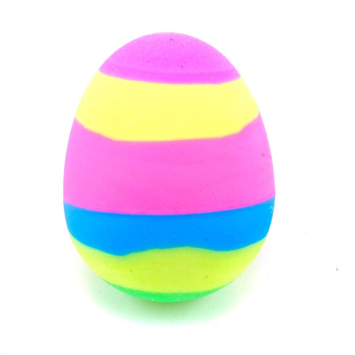 Bouncing Egg Fluro 4cm x 3cm Purple, Yellow, Pink, Blue and Green