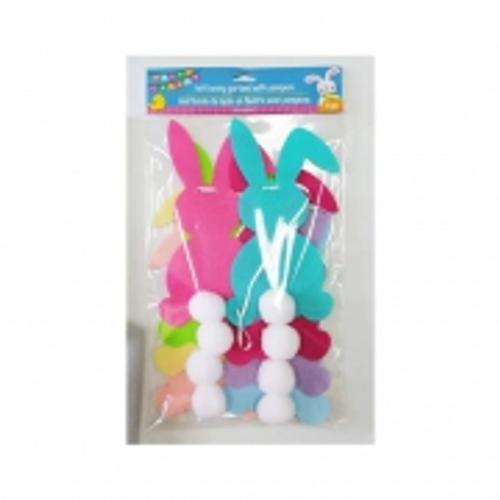 EASTER BUNNY HANGER WITH POMPOM