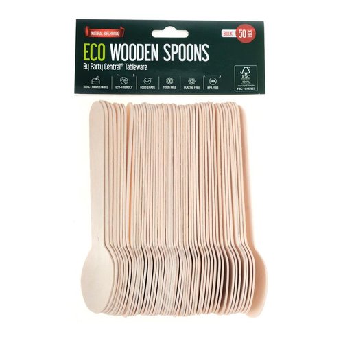 Eco-Friendly Wooden Spoon - 16cm - 50pk