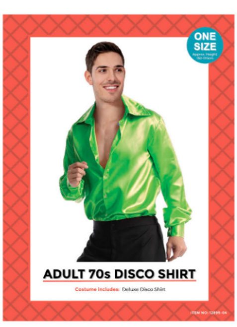 Adult Disco Shirt Green