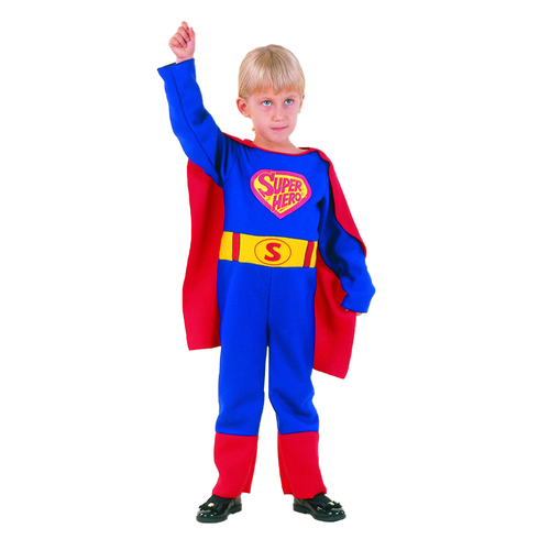 TODDLER SUPER  HERO , JUNPSUIT ,W/ CAPE