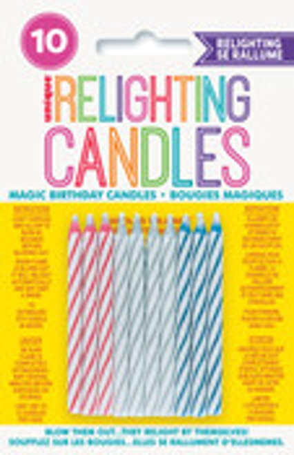 10 MAGIC SPIRAL CANDLES -MULTI