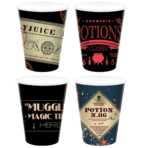 Harry Potter 250ml Mixed Ppr Cup 8pk
