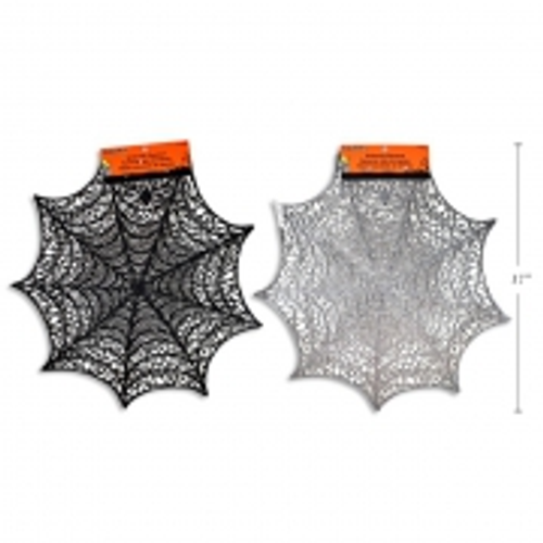 HWEEN TABLE PLACEMAT SPIDER WEB 43CM 4ASST 1PC