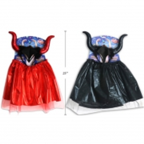 Hween Devil Shimmering Headband + 2 Layer Skirt 2 Cols Devil Horn 31cm Skirt 38cm Hween Devil Shimmering Headband + 2 Layer Skirt 2 Cols Devil Horn 31cm Skirt 38cm