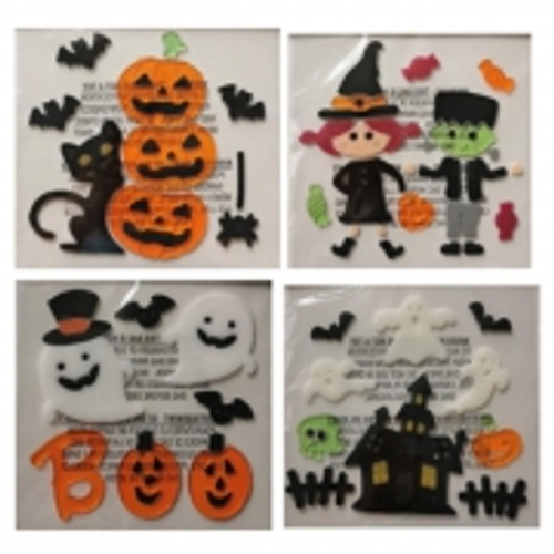 Hween Gel Cling Window Decoration Sheet Size: 19X19cm
