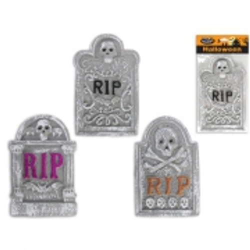 Hween Foam Tombstone 28x17cm 3 Asst.Styles 1PC