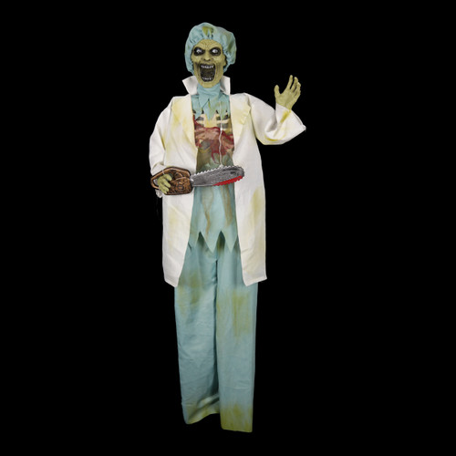 170 ZOMBIE DOC W/CHAINSAW-SHAKES & LIGHTS UP (3XAA BATTERIES)