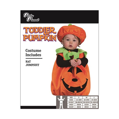 TODDLER PUMPKIN COSTUME- SIZES 18-24M AND 24-36M TODDLER PUMPKIN COSTUME- SIZES 18-24M AND 24-36M