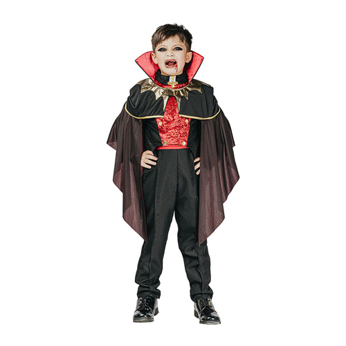 VAMPIRE BOY  COSTUME CONTAINS SHIRT,CAPE AND PANTS
