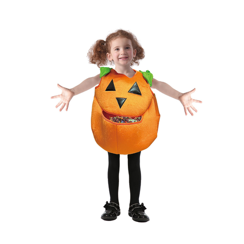 TODDLER PUMPKIN LOOT BAG COSTUME CONTAINS JUMPSUIT