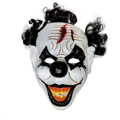 LAUGHING PU CLOWN MASK W/HEADER CARD LAUGHING PU CLOWN MASK W/HEADER CARD